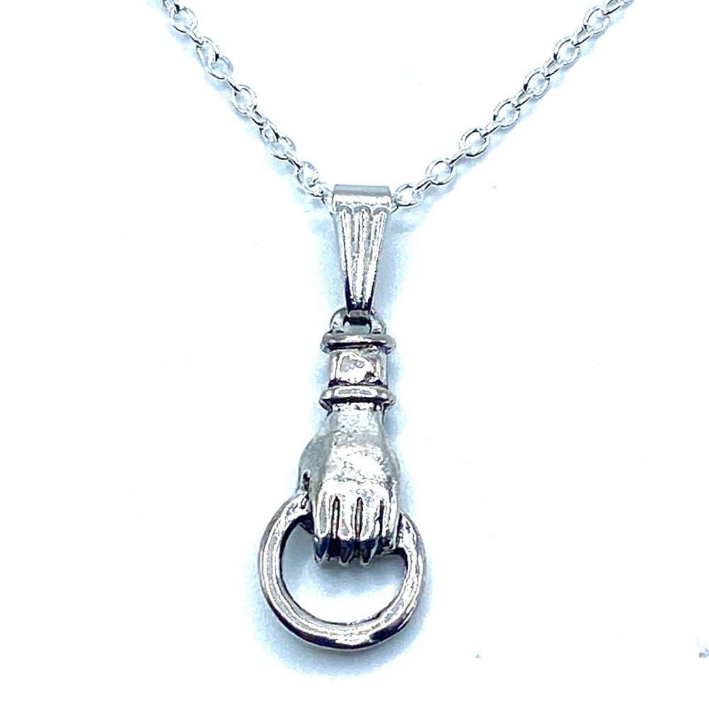 Hand Charm Holder Necklace
